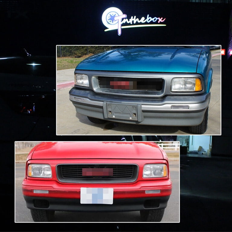 Clear Front Bumper Turn Signal Lights For Chevy S10 Blazer & GMC Sonoma 1994-1997