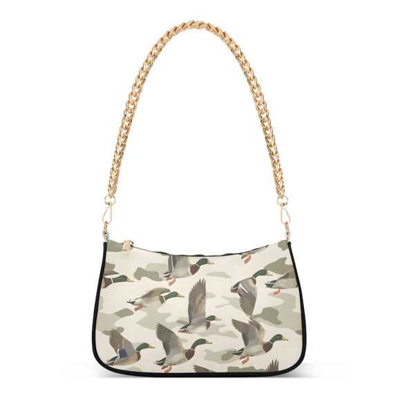 ALAZA Wild Duck Women's Chain Shoulder Bag Hobo Handbag Tote Crossbody Purse