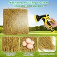 thumbnail image 4 of 4 Pcs Chicken Nesting Pads Artificial Grass Rug Carpet Synthetic Turf Mat 12"x12" Washable Chicken Coop Bedding Laying Garden Lawn Indoor/Outdoor Bedding for Chicken Hen Small Pets(Brown), 4 of 8