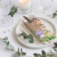 thumbnail image 3 of Cloth Napkins Set of 2 - 20x20 Inches, Happy Easter Bunny Washable Reusable Table Napkins, Spring Floral Wooden Pink Plaid Soft & Absortbent Dining Napkin for Party Wedding Hotel Restaurant, 3 of 8