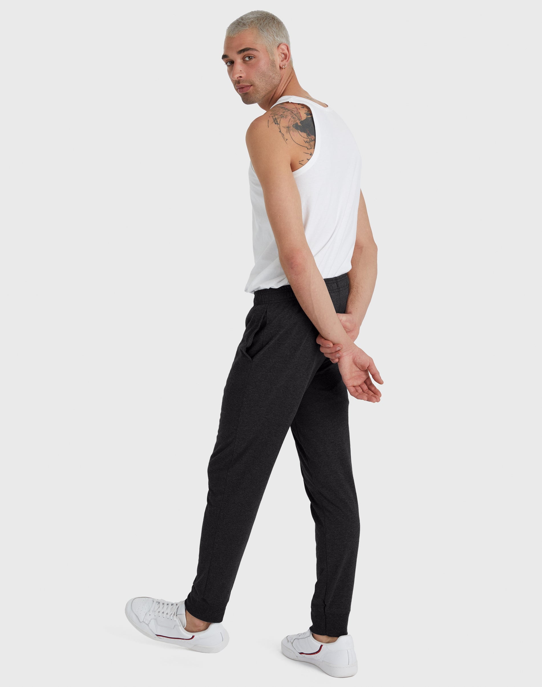 Hanes Originals Joggers Pockets Men's Tri-Blend Lightweight Drawcord Elastic Waistband 30.5" inseam