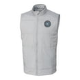 thumbnail image 2 of Men's-Cutter & Buck  Gray New York City FC Big & Tall Stealth Hybrid Quilted Windbreaker Full-Zip Vest, 2 of 3