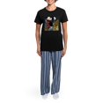 thumbnail image 4 of CafePress - Wishing For The Moon Women's Dark Pajamas - Women's Short Sleeve Print T-Shirt and Pants Dark Cotton Pajama Set, 4 of 7