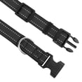 thumbnail image 3 of Reflective Dog Collar, Adjustable Soft Neoprene Padded Nylon Pet Collars with Buckle for Small Dogs, Navy Blue,S, 3 of 6