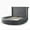 Gray, variant on Better Home Products Elizabeth 107 x 101" Velvet Round Storage King Bed in Gray