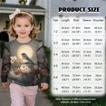 thumbnail image 2 of Xoenoiee Robin Moon Plum Blossom Print Toddler Baby Girls Sweatshirts Long Sleeve Ruffle T Shirt Kids Casual Pullover Top Blouse T-Shirt, Size 1-2 Years, 2 of 7