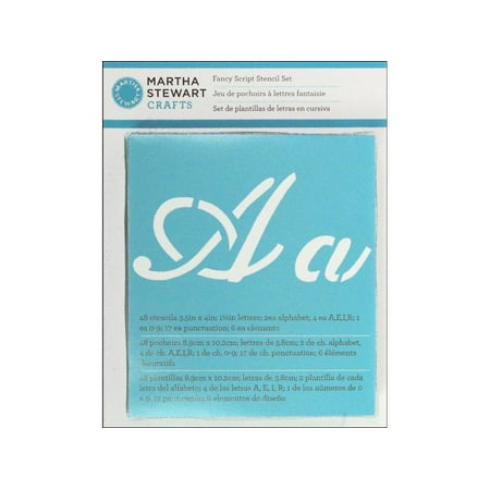 Martha Stewart Stencil Alphabet Fancy Script
