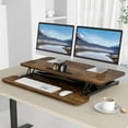 thumbnail image 4 of Standing Desk Wide Height Adjustable Quick Sit Stand Computer Desk Converter for Home Office Workstation ( Frame + Desktop), 4 of 7