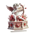 thumbnail image 3 of Estatua de escritorio para el día de San Valentín, adorno acrílico plano 2D, figura de amor de pareja hecha a mano moderna para regalos, exhibición en, 3 of 8