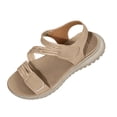 thumbnail image 1 of Sandalias de Cuña de Mujer Casual con Correas Tejidas Transpirables Y Suela Gruesa para Playa Y Viajes, Sandalias de Correa de Tobillo Ajustables en Colores Versátiles, 1 of 9