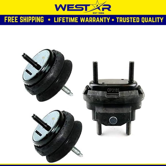 Fits 2005-2013 Chevrolet Corvette 6.0L 6.2L 7.0L Motor & Trans Mount Set 3pc