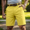 thumbnail image 2 of PIMSSY Men Casual Shorts Straight Leg Mid Rise Trousers Comfortable Breathable Summer Outdoor Daily Wear Solid Color Male Stylish Bottoms, 2 of 4