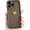 Brown, variant on REQO Compatible for iPhone 13 Pro Case Cute Aesthetic 3D Heart with Gloss Golden Epoxy Design for Girls Women Soft TPU Shockproof More Protective Girly for iPhone 13 Pro Case