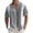 #91Gray, variant on Men's Button Down Relaxed Fit Shirts Short Sleeve Cuban Guayabera Color Block Tops Summer Vacation Beach Shirt