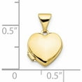 thumbnail image 2 of 10K Yellow Gold Plain Heart Locket (15.85 X 10.3) Made In China -Jewelry By Sweet Pea, 2 of 5