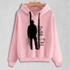 thumbnail image 1 of Pntutb Moda Mujer Casual Texto Divertido Letra Impreso Blusa De Manga Larga Bolsillo Pullover tops Sudaderas Con Capucha Pntutb Pntutb-1297, 1 of 6