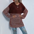 thumbnail image 6 of Maean Oversized Sweaters for Womens Fall Baggy Fashion Long Sleeve Knitted Comfortable Warm Sweater, 6 of 7