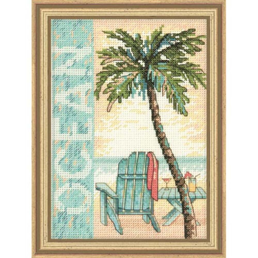 Dimensions Ocean Mini Counted Cross Stitch Kit, 5" x 7", 14 Count