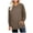 Brown, variant on Crewneck Sweatshirts Women Casual Solid Color Long Sleeve Tops Comfy Loose Lightweight Pullover Sweatshirt Purple S