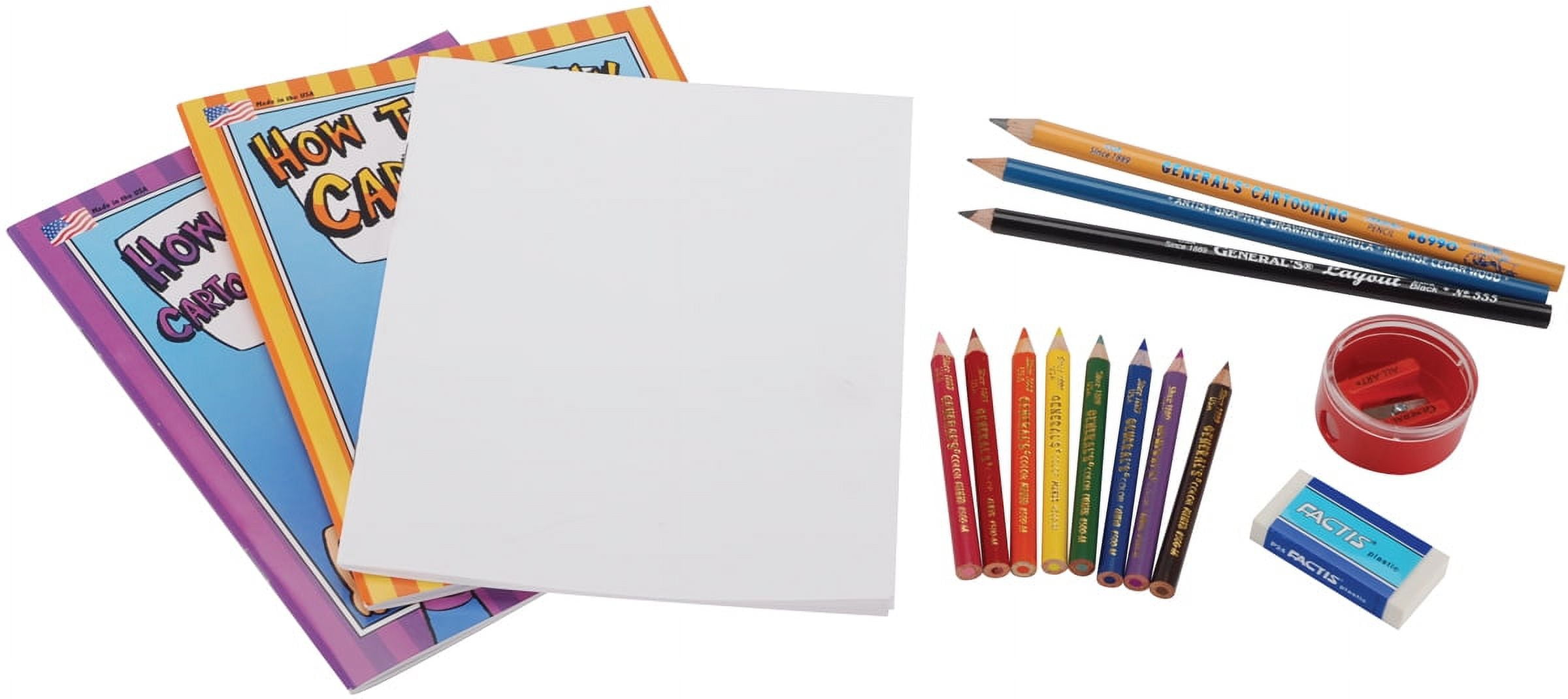 General Pencil How to Draw Cartoons Kit