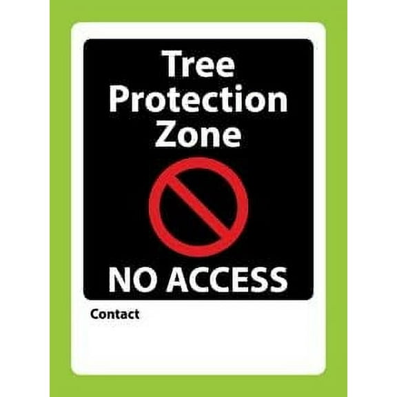 Tree Protection Zone No Access Custom Sign Metal Tin Sign12x16 Inches Caution Danger Safety Security Warning Notice Signs