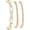 Braccelet_3pcs_01Gold, variant on 925 Sterling Silver Bracelets for Women Stack, 14K Gold Plated Bangle Cuff Jewelry Set Trendy, Adjustable Tennis Knot Twisted Bracelet for Wrist Essentials Women Fashion Gifts