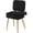 Black, variant on Updated Vanity Chair, Storage Ottoman with Folding Back & Gold-Toned Metal Legs, Ottoman Seat with Teddy Velvet for Dressing Room Living Room Bedroom, 16" x 12.5" Inch