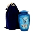 thumbnail image 2 of RUZIOON Love Blue Cremation Urn for Human Ashes - Adult Funeral Urn Handcrafted - Affordable Urn for Ashes (Adult (200 lbs)  10.5 x 6, Love Blue Cremation Urn), 2 of 2