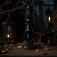 thumbnail image 5 of Qjidjing Halloween Skeleton Figurine, Desktop Ornament, 12cm Resin Plastic Build, Three Skeleton Set, Tabletop Display, Mantel Shelf, Spooky Indoor Decor, 5 of 7