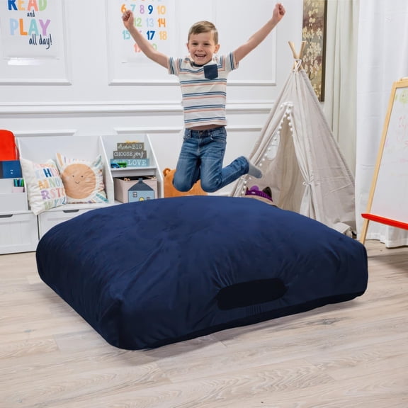 Foamma Crash Pad – (48’’ X 72’’) (4 Ft X 6 Ft) – Sensory Crash Pad with Foam Blocks for Autistic Kids, Soft Fabric & Washable Cover – Ideal for Kids and Adults to Jump, Play, or Relax