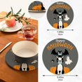 thumbnail image 3 of SKYSONIC 2 pcs Halloween Boston Bat Pot Holders Trivets, Heat Resistant Trivets,Ghost Pumpkins Spider Cotton Thread Weave Mats for Hot Pads Pans Pot Bowl Teapot, 3 of 7
