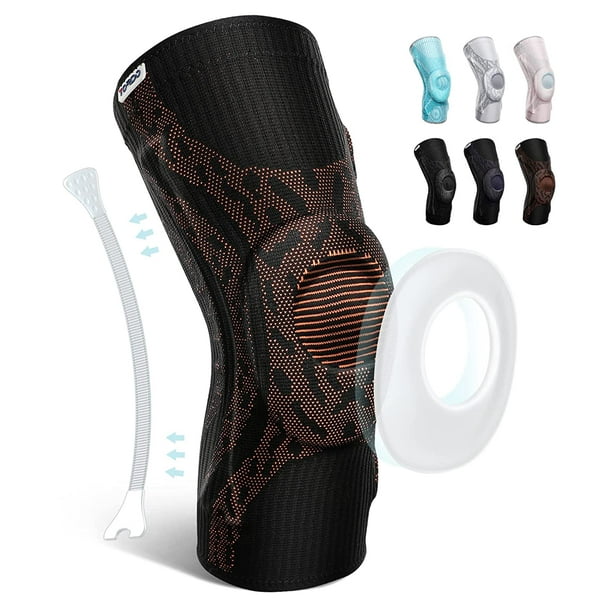 Tordo Knee Brace Compression Knee Sleeves Gel Pad Support & Side  Stabilizers for Knee Pain, Patella Tendon Stabilizing, Meniscus Tear, Joint  Pain Relief ACL for Man & Women Gym Weightlifting, Running 