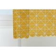 thumbnail image 4 of WHAMVOX 1Pack Style Short Curtains for Kitchen Window 145x45cm Yellow Grid Polyester, 4 of 8