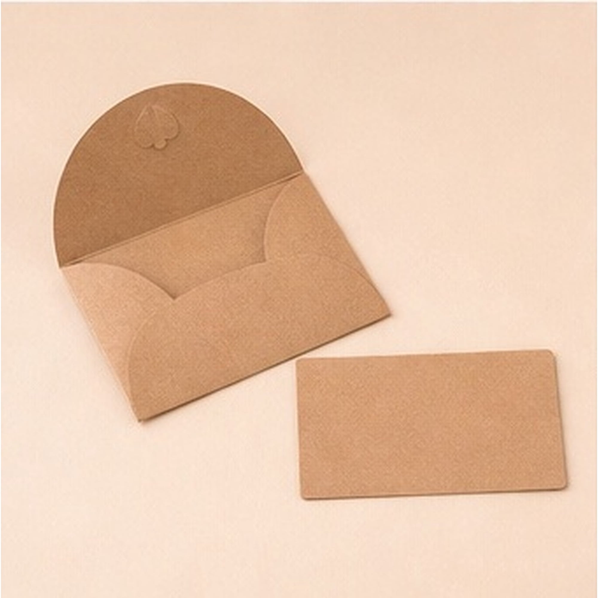 PENIKOKO 40Sets Decorative Kraft Paper Envelope Set with Matching Cards for Weddings and Events