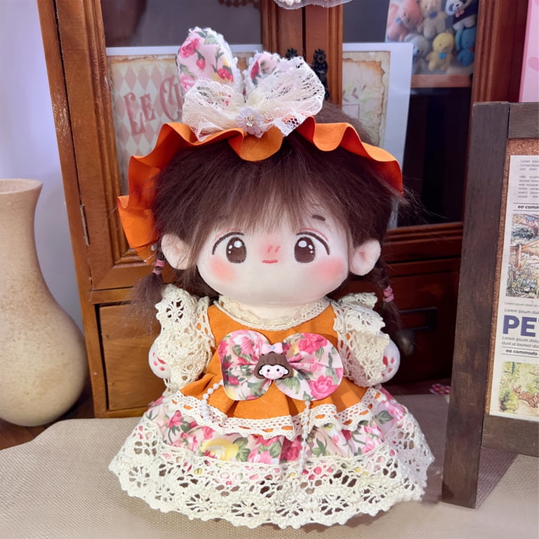 20CM Cotton Doll Clothes – Maid Outfit, Doll Dress-Up Clothes for 20cm Dolls, Fashionable Doll Accessories