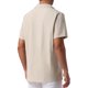 thumbnail image 3 of Camisas de lino para hombres Inspire Chic con cuello camp, de manga corta, abotonadas, para verano, playa, talla XL, color caqui, 3 of 6
