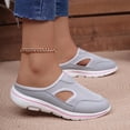 thumbnail image 6 of Caywon Women's Casual Slip on Half Shoes Breathable Arch Support Walking Mules Shoes Open Back Slip on Flats Non-Slip Sneakers Sandals, 6 of 7