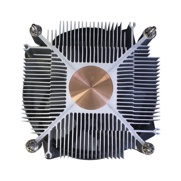 Radiador de CPU 1155, ventilador ultrasilencioso con base de cobre para escritorio, control de temperatura 1200, placa base i3i5i7i9i10 1150