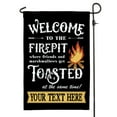 thumbnail image 2 of Welcome to Our Firepit Personalized Garden Flag, 2 of 3