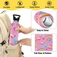thumbnail image 4 of Kids Insulated Stainless Steel Sports Water Bottle 600ml (20oz) Watermelon Hue Flamingos, 4 of 6