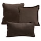 thumbnail image 1 of Set de 3 Cojines Decorativos (1 Cuadrado + 1 Cuadrado Grande y 1 Rectangular) Bless Chocolate, 1 of 8