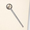 thumbnail image 4 of Marbled Elegant Vintage Silver Lace-Edged Bookmark: Reading Accessory for Book Lovers, 4 of 5