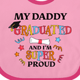 thumbnail image 4 of Inktastic My Daddy Graduated and I'm Super Proud Boys or Girls Baby Bib, 4 of 4
