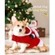 thumbnail image 3 of Dog Christmas Costume Santa Claus Riding on Dog Apparel Party Dressing Up Clothing for Outfit for Dogs Hoodie Coat Clothes, 3 of 5