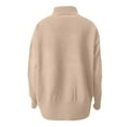 thumbnail image 6 of Sweaters for Women Turtleneck 2026 Knitted Warm Pullover Light Long Sleeve Elegant Soft Sweater Camel L, 6 of 6
