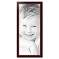 thumbnail image 2 of ArtToFrames 16" x 38" Matte mahogany Diploma Picture Frame, 16x38 inch Brown Wood Poster Frame (WOM-5108), 2 of 7