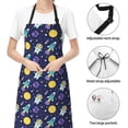 thumbnail image 6 of Naloa Astronaut Corgi Apron Kitchen Aprons with Pockets for Women Men Chef, 6 of 8