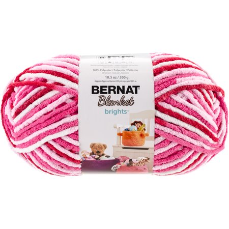 Bernat Blanket Brights Yarn-Rainbow Shine Variegated