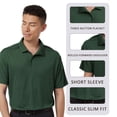 thumbnail image 6 of AllPro Men's Polo Shirts Short Sleeve Collar T-Shirt 100% Polyester Dry Fit Performance Polo (Sand, M), 6 of 7