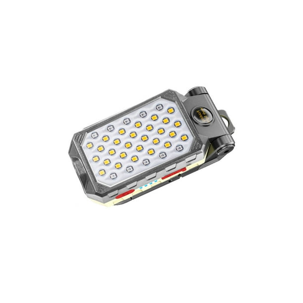 Toystoory Linterna de luz de trabajo LED Linterna impermeable para acampar con pantalla de alimentación Interruptor de botón de luces de advertencia Ropa Deportiva, Zapatos pequeño Toystoory OD024388-04B